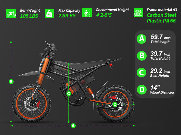 GT54 Mini Electric Dirt Bike
